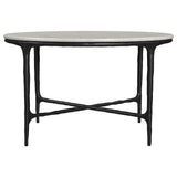 Hermas Round Marble Coffee and End Table Set