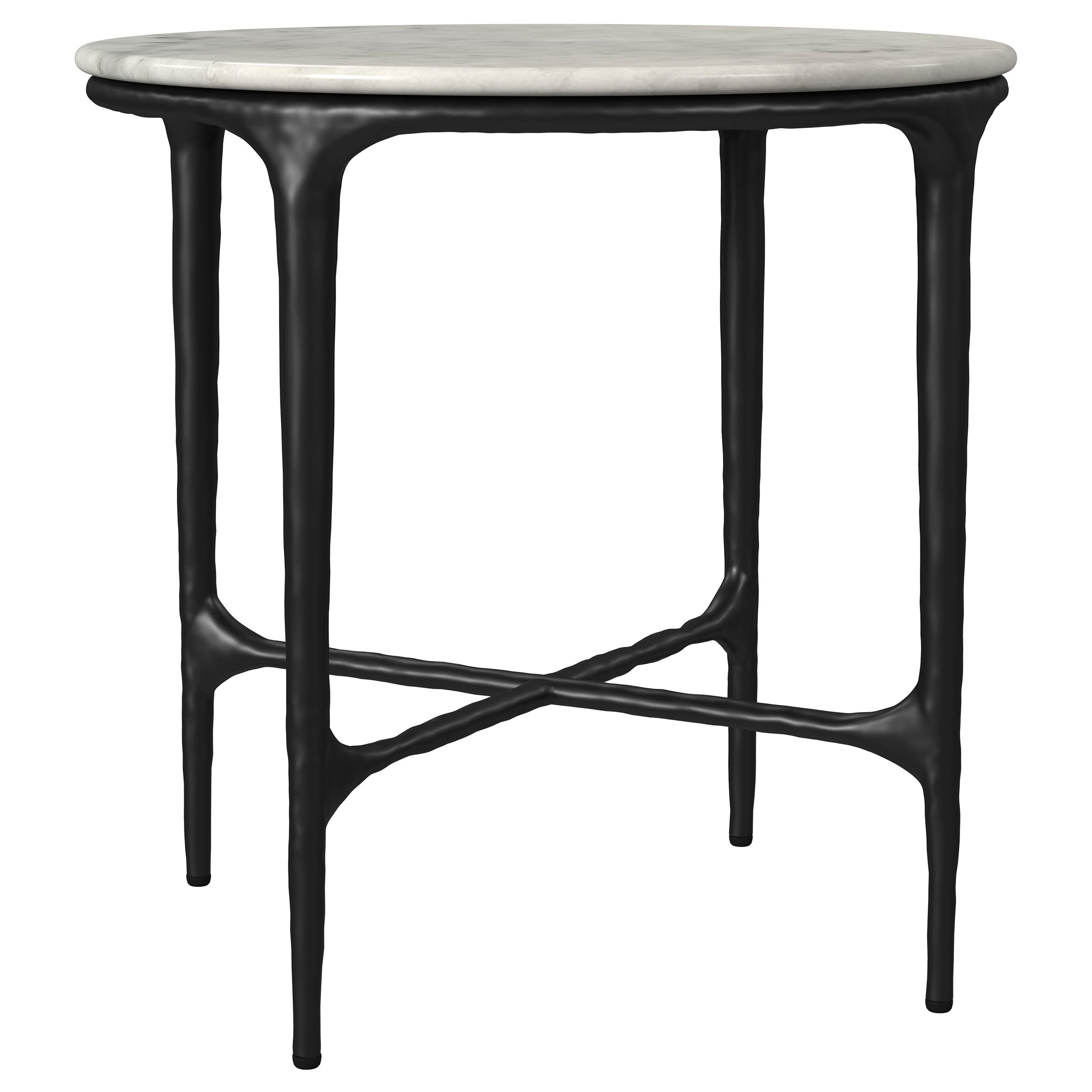Hermas Round Marble Coffee and End Table Set