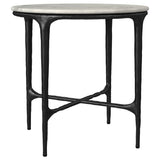 Hermas Round Marble Coffee and End Table Set