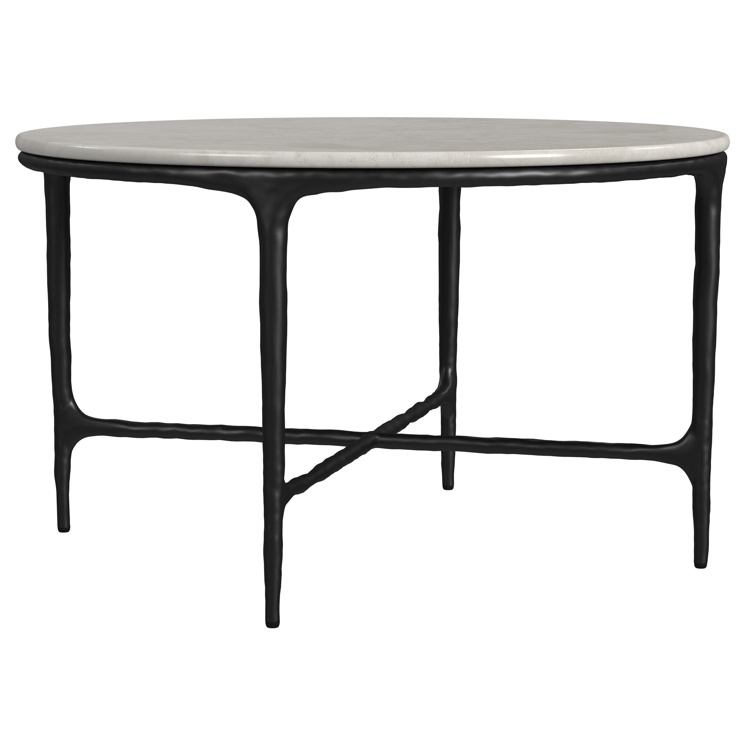 Hermas Round Marble Coffee and End Table Set