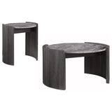 Gladstone Coffee and End Table Set Distressed Grey
