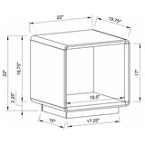 Paseo Coffee and End Table Set High Gloss