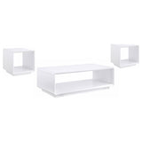 Paseo Coffee and End Table Set High Gloss