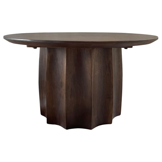 Cayenne Solid Mango Wood Cocktail Coffee Table Walnut