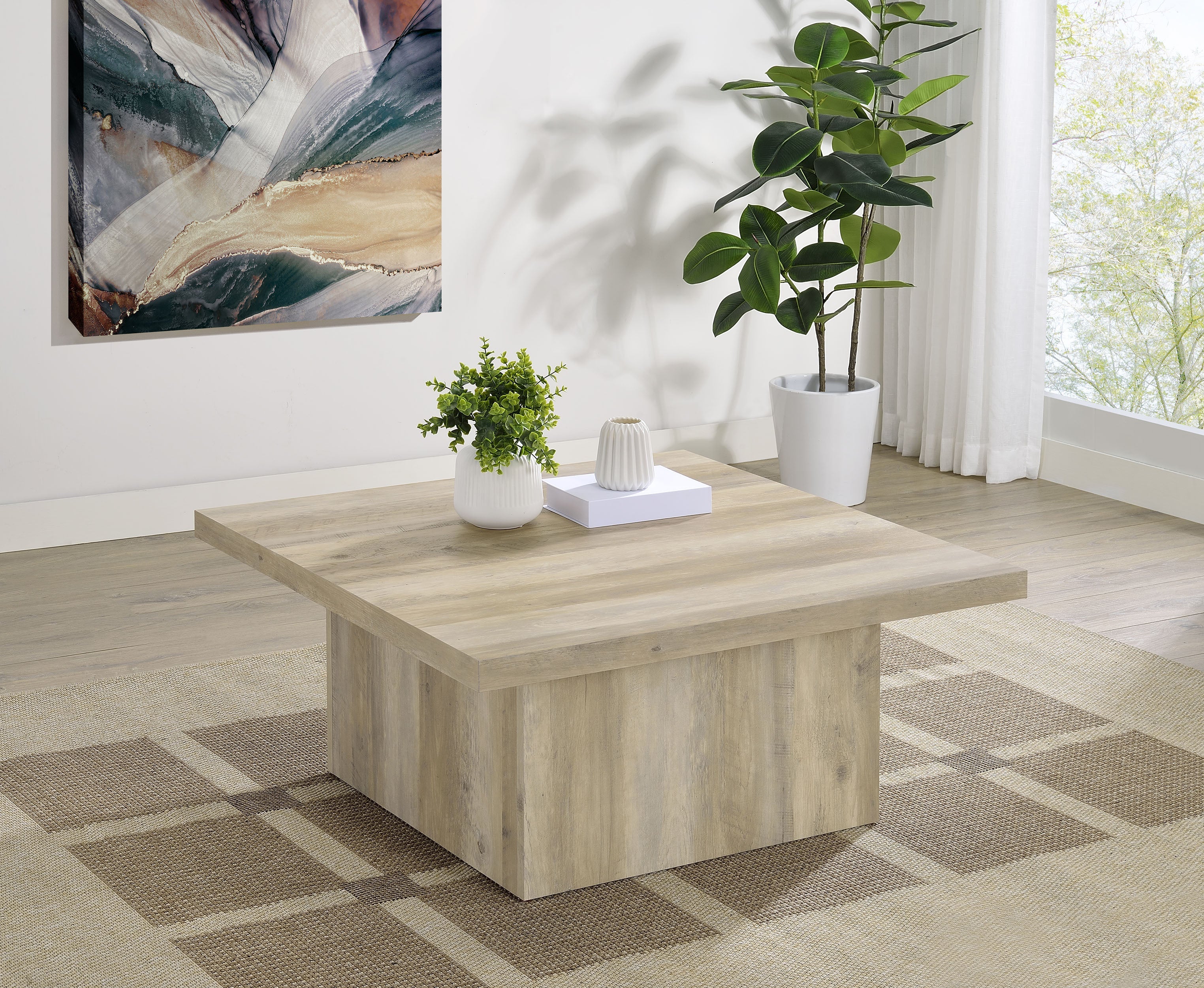 Devar Square Engineered Wood Coffee Table