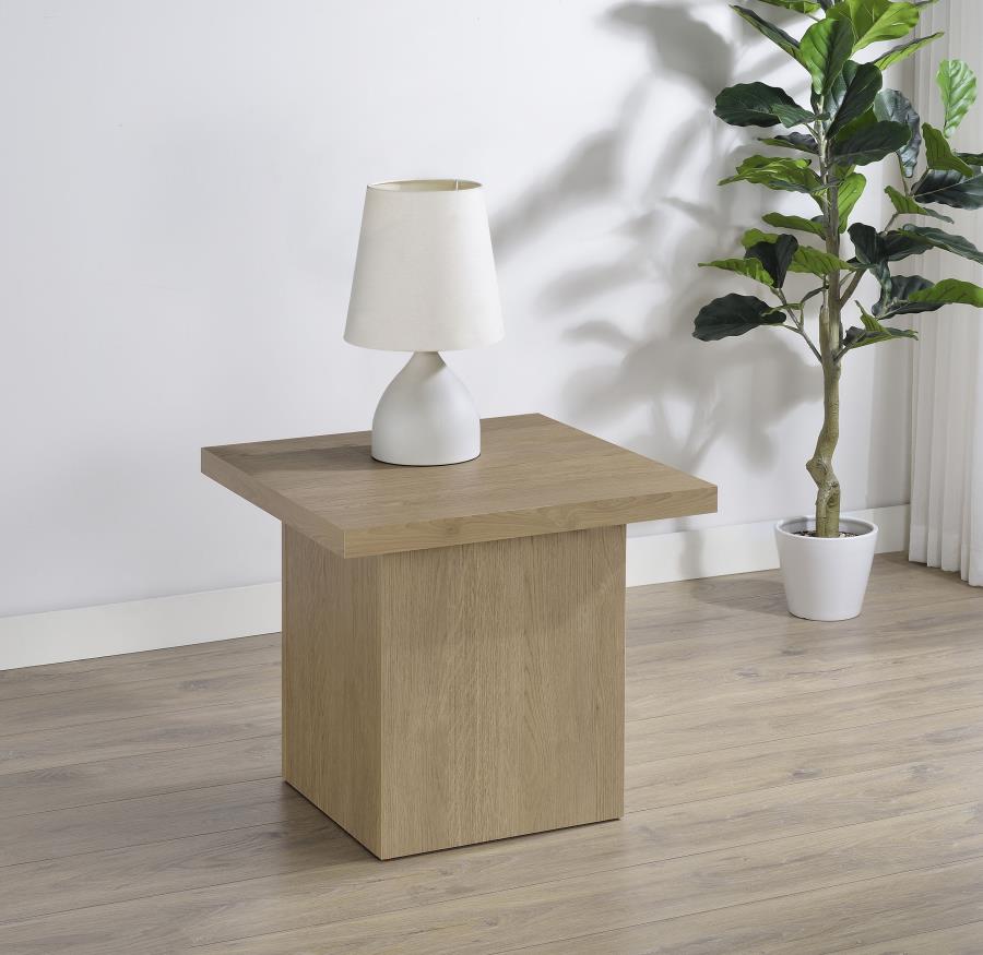 Devar Square Engineered Wood End Table
