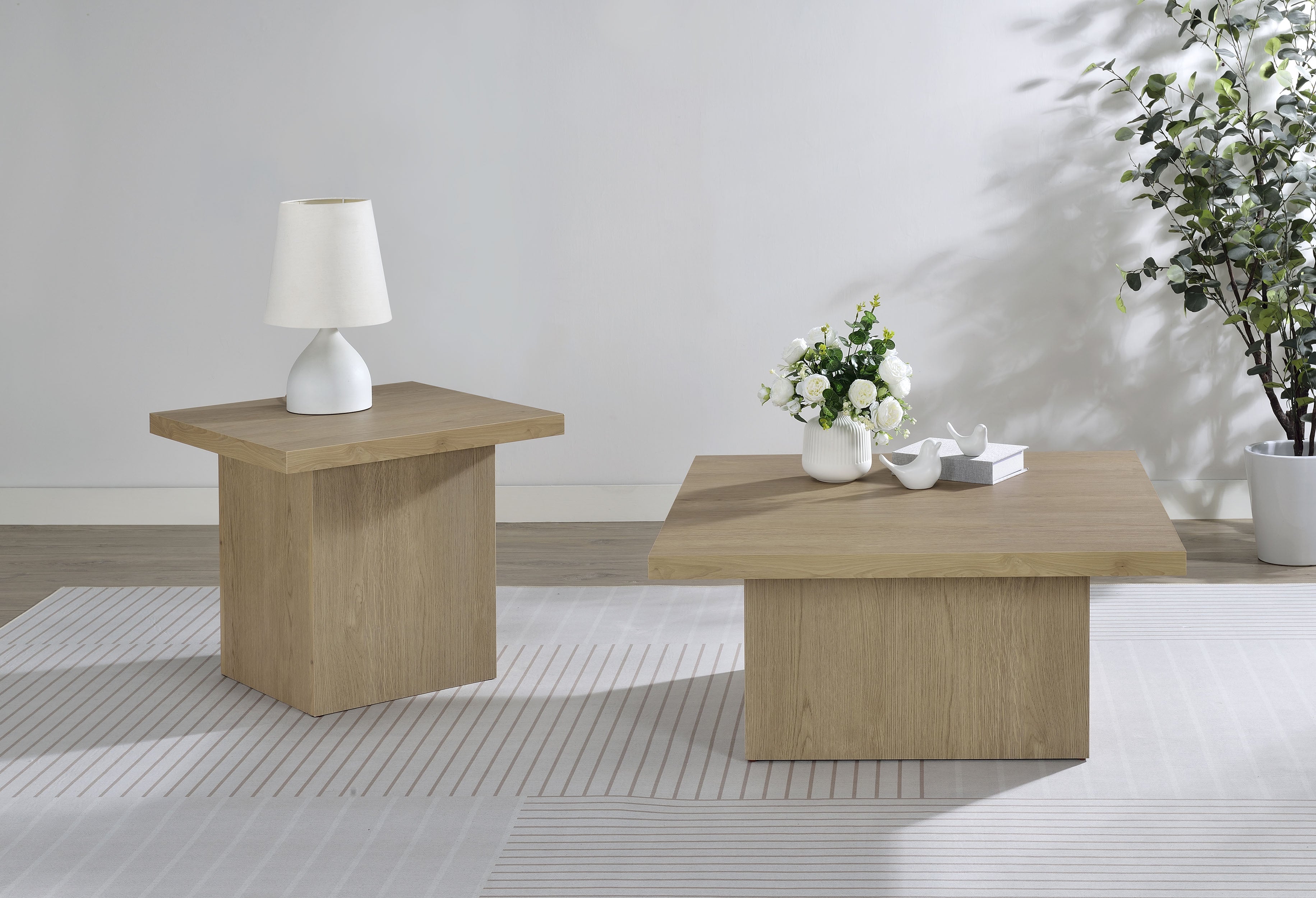 Devar Square Engineered Wood End Table
