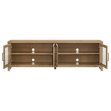 Brenham 79-inch 4-door TV Stand Media Console Washed Oak