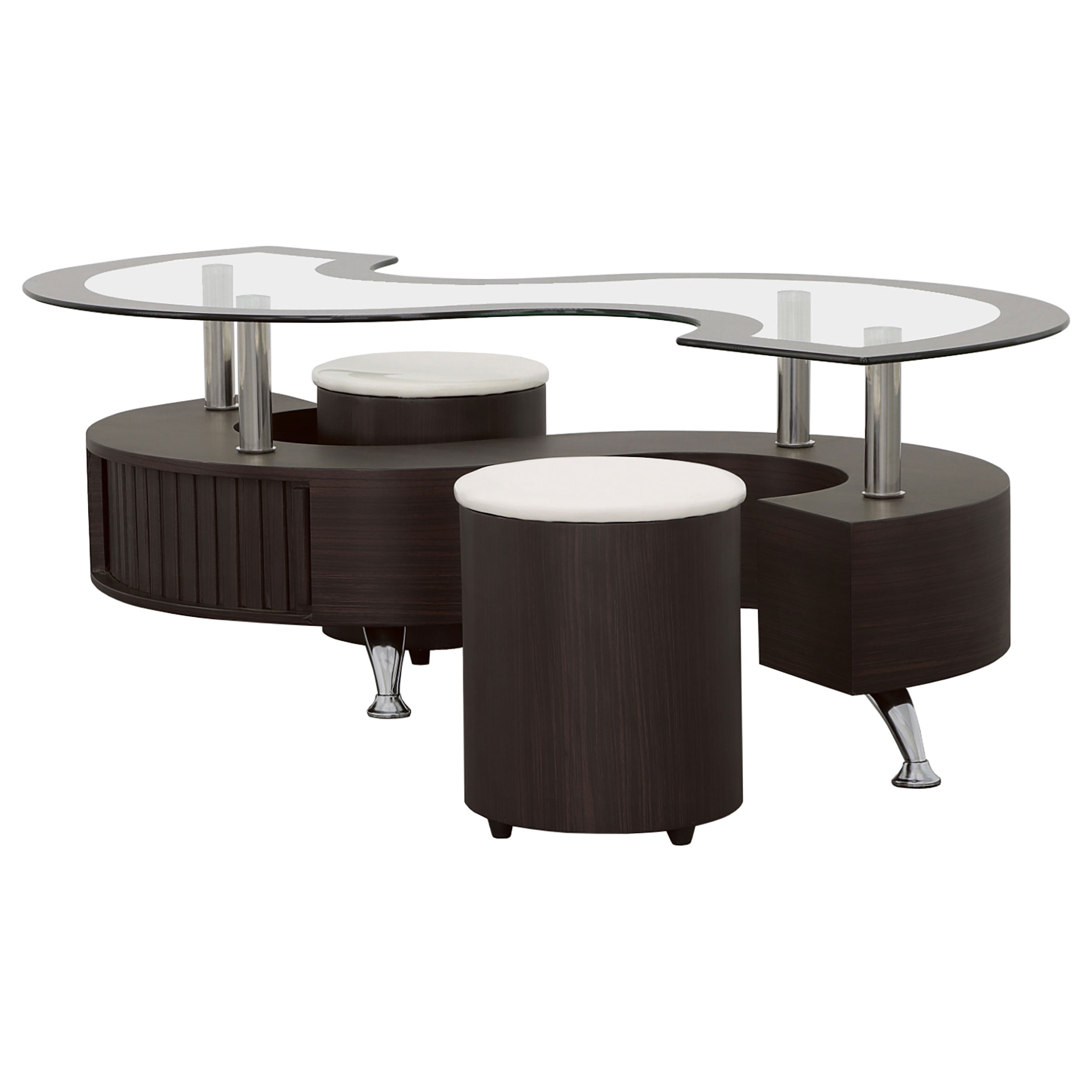 Buckley Coffee Table and Stools Set