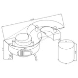 Buckley Coffee Table and Stools Set