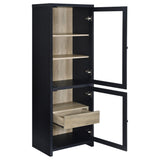 Denison 3-piece Entertainment Center 79-inch TV Stand Black