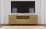 Arini Rattan Cane 2-door TV Stand Media Console