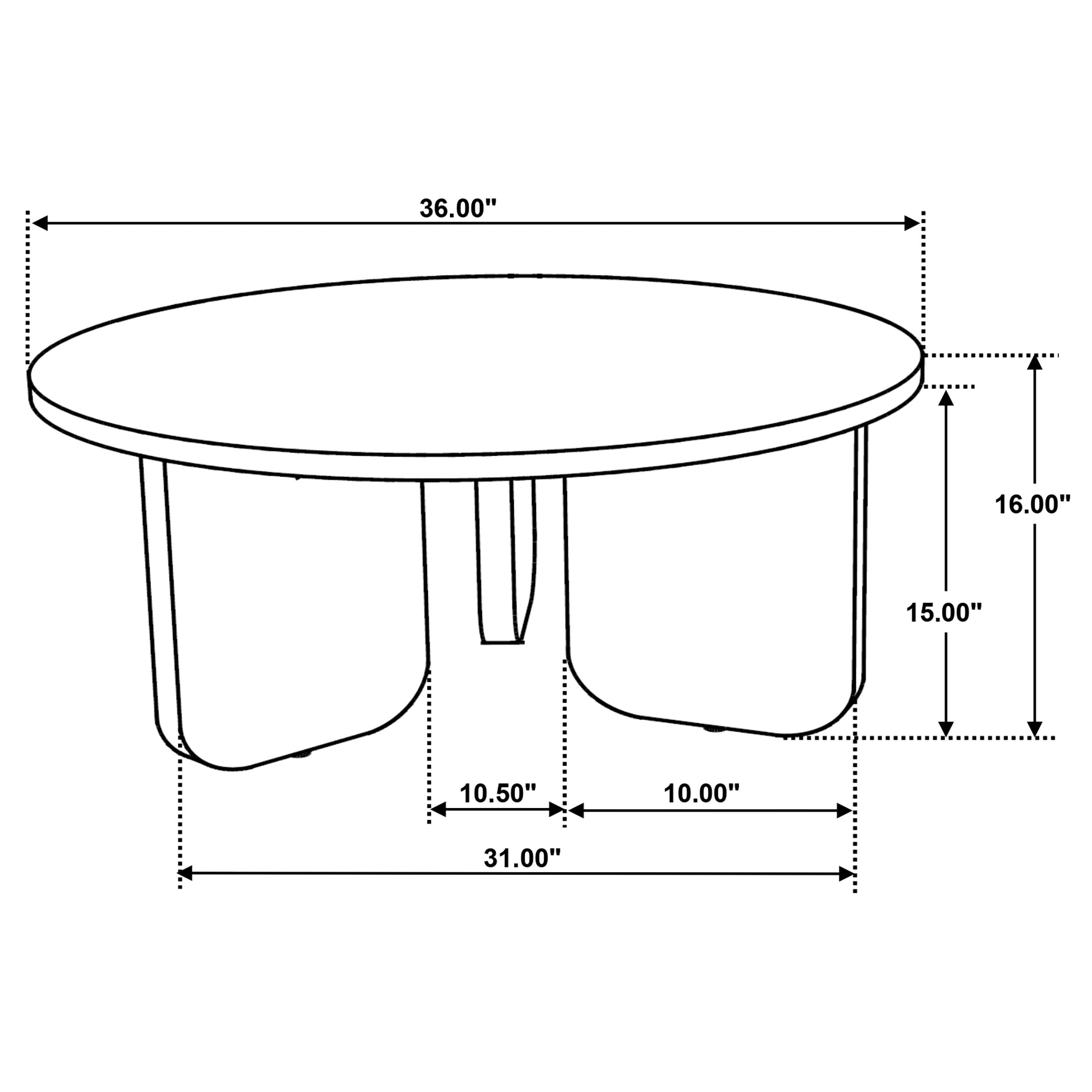 Dale Solid Wood Coffee and End Table Set Brown