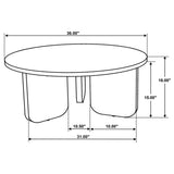 Dale Solid Wood Coffee and End Table Set Brown