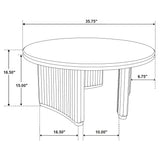 Adina Rectangular Wood Coffee Table
