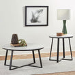 Hugo Coffee and End Table Set Faux Marble