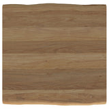 Zander Square Wood Top Coffee Table Natural Brown