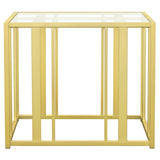 Adri Rectangular Glass Top Side End Table
