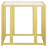 Adri Rectangular Glass Top Side End Table