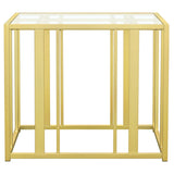 Adri Rectangular Glass Top Side End Table