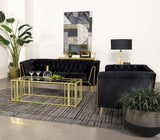 Adri Rectangular Glass Top Coffee Table