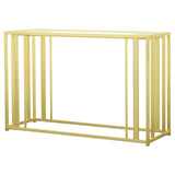Adri Glass Top Entryway Console Table