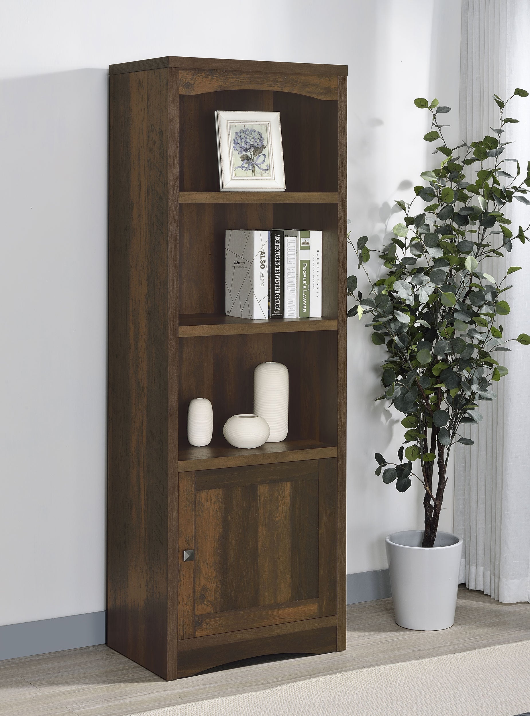 Laughlin 3-shelf Engineered Wood Media Tower