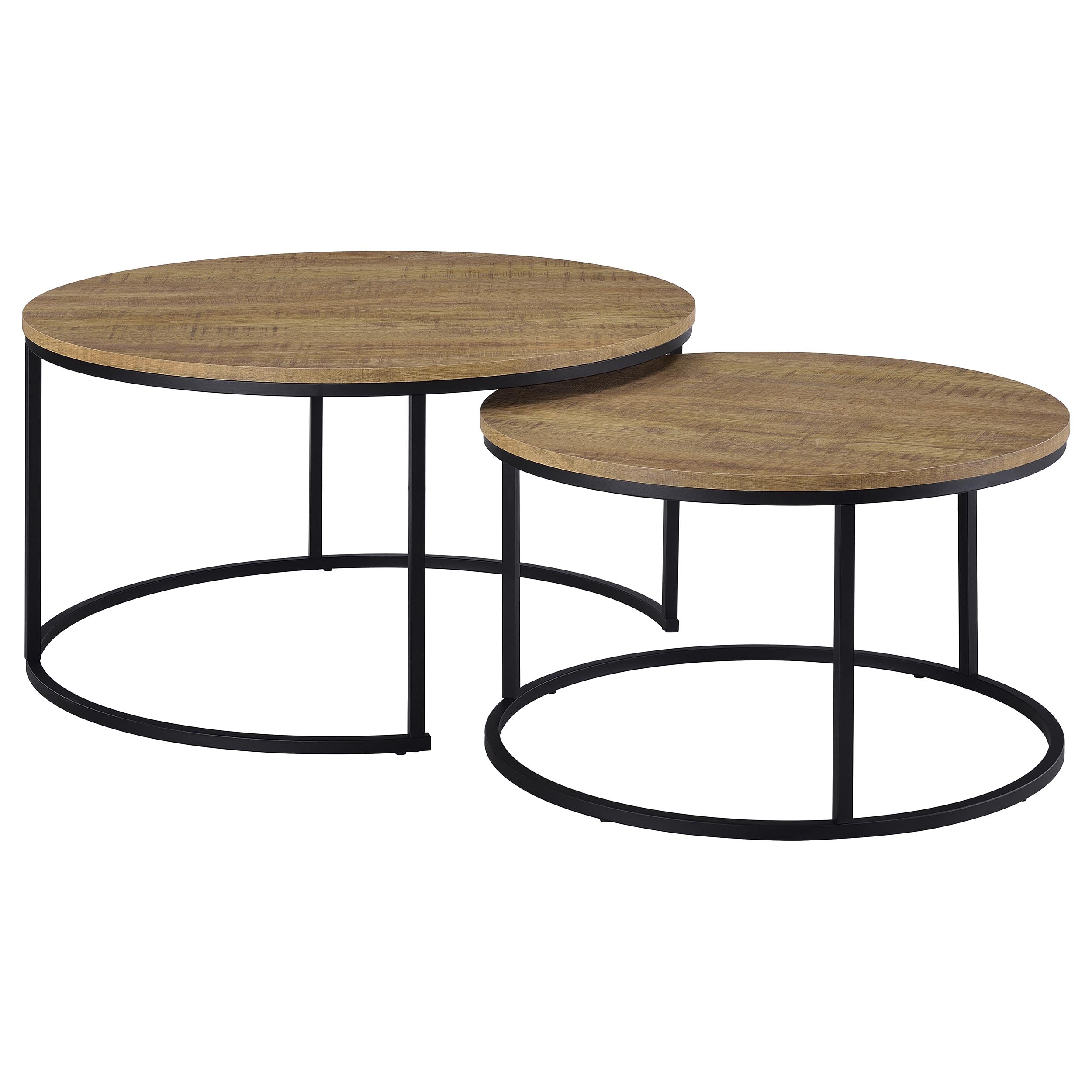 Lainey Round Faux Marble Nesting Coffee Table
