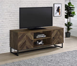 Myles 2-door Engineered Wood 60-inch TV Stand Rustic Oak