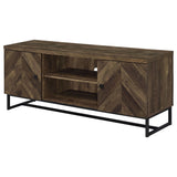 Myles 2-door Engineered Wood 60-inch TV Stand Rustic Oak