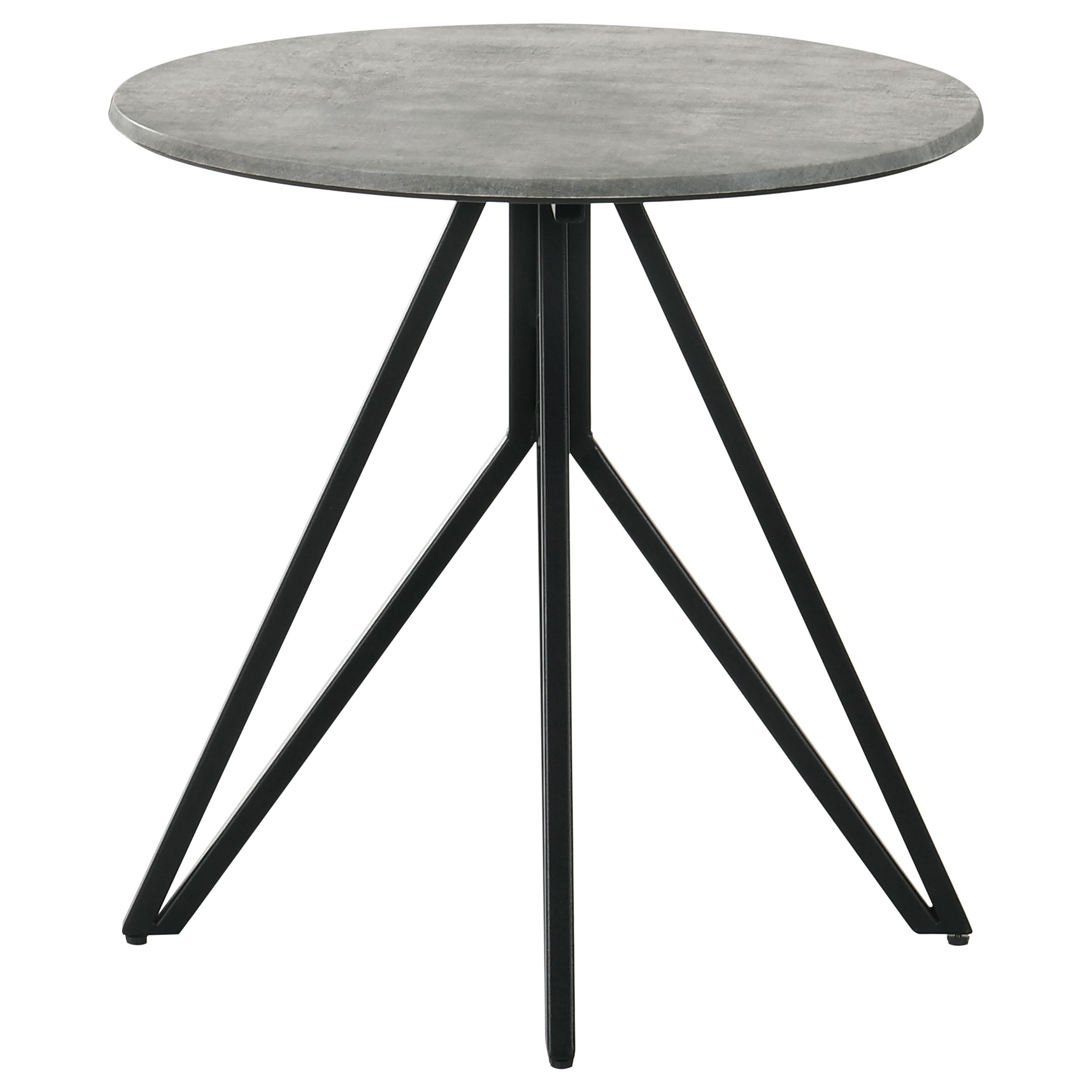 Hadi Round SmartTop Coffee and End Table Set Cement