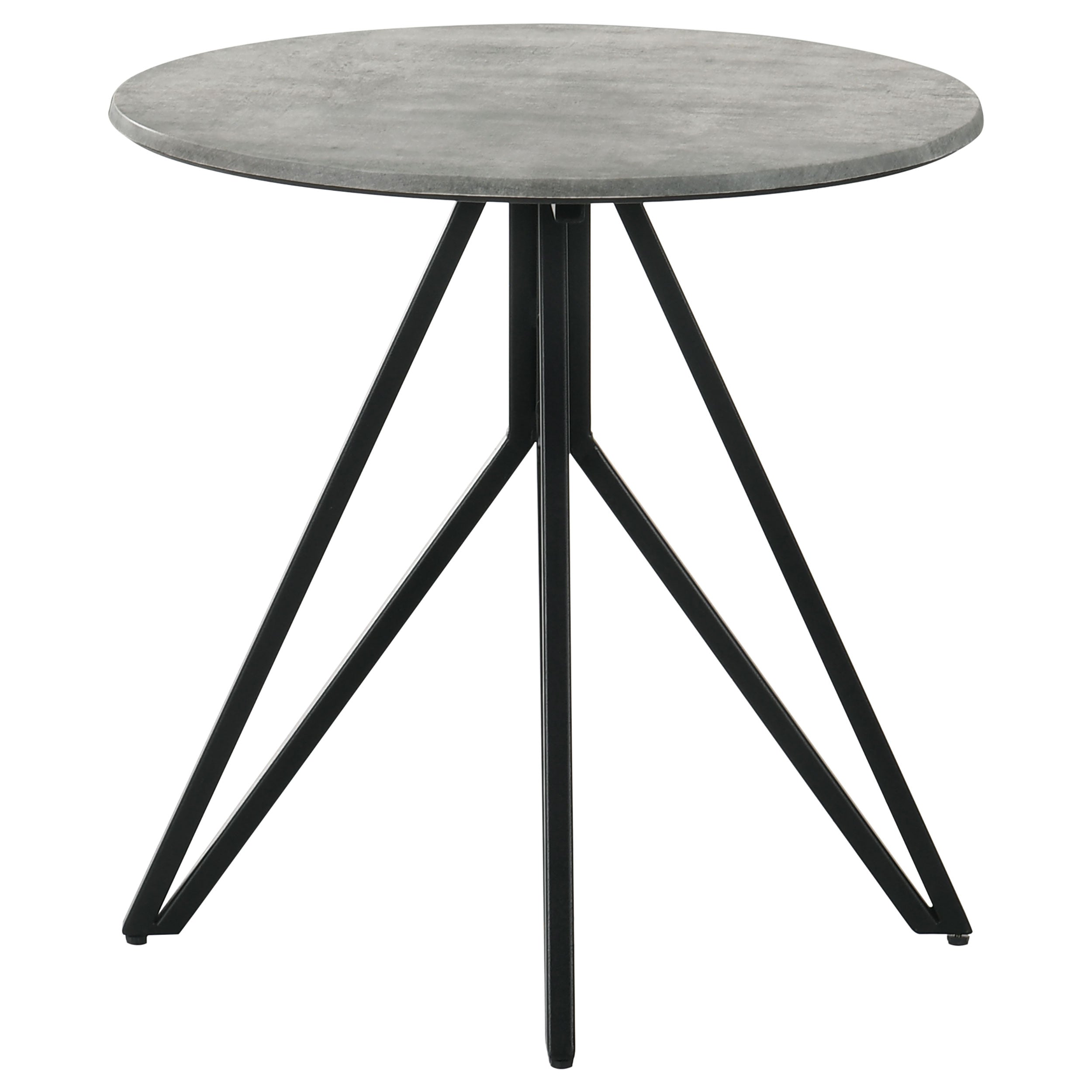 Hadi Round SmartTop Coffee and End Table Set Cement