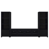 Jupiter 3-piece Entertainment Center 79-inch TV Stand Black
