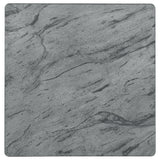 Mozzi Square Faux Marble Side End Table Grey and Black