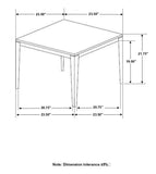Mozzi Square Faux Marble Side End Table Grey and Black