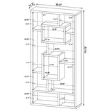 Corey 71-inch 8-shelf Bookshelf