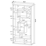 Corey 71-inch 8-shelf Bookshelf