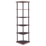 Bonwick 72-inch 5-shelf Corner Bookshelf Cappuccino