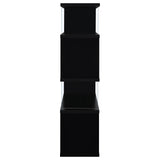 Emelle 63-inch 4-shelf Glass Panel Bookshelf