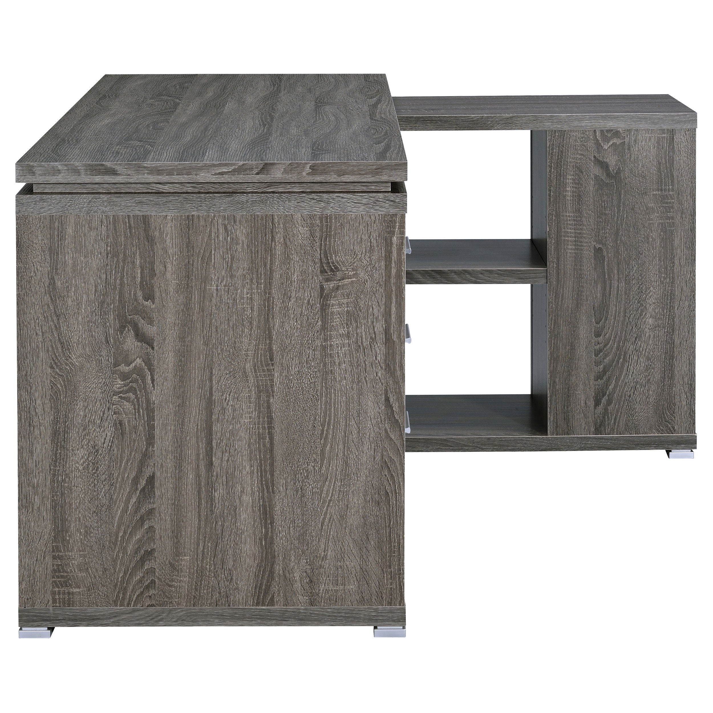 Yvette 60-inch 3-drawer L-Shape Computer Desk