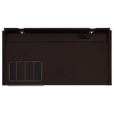 Halston 47-inch 2-drawer Office Desk with Cabinet Cappuccino