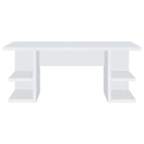 Alice 71-inch 4-shelf Engineered Wood Writing Desk White