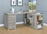 Yvette 60-inch 3-drawer L-Shape Computer Desk