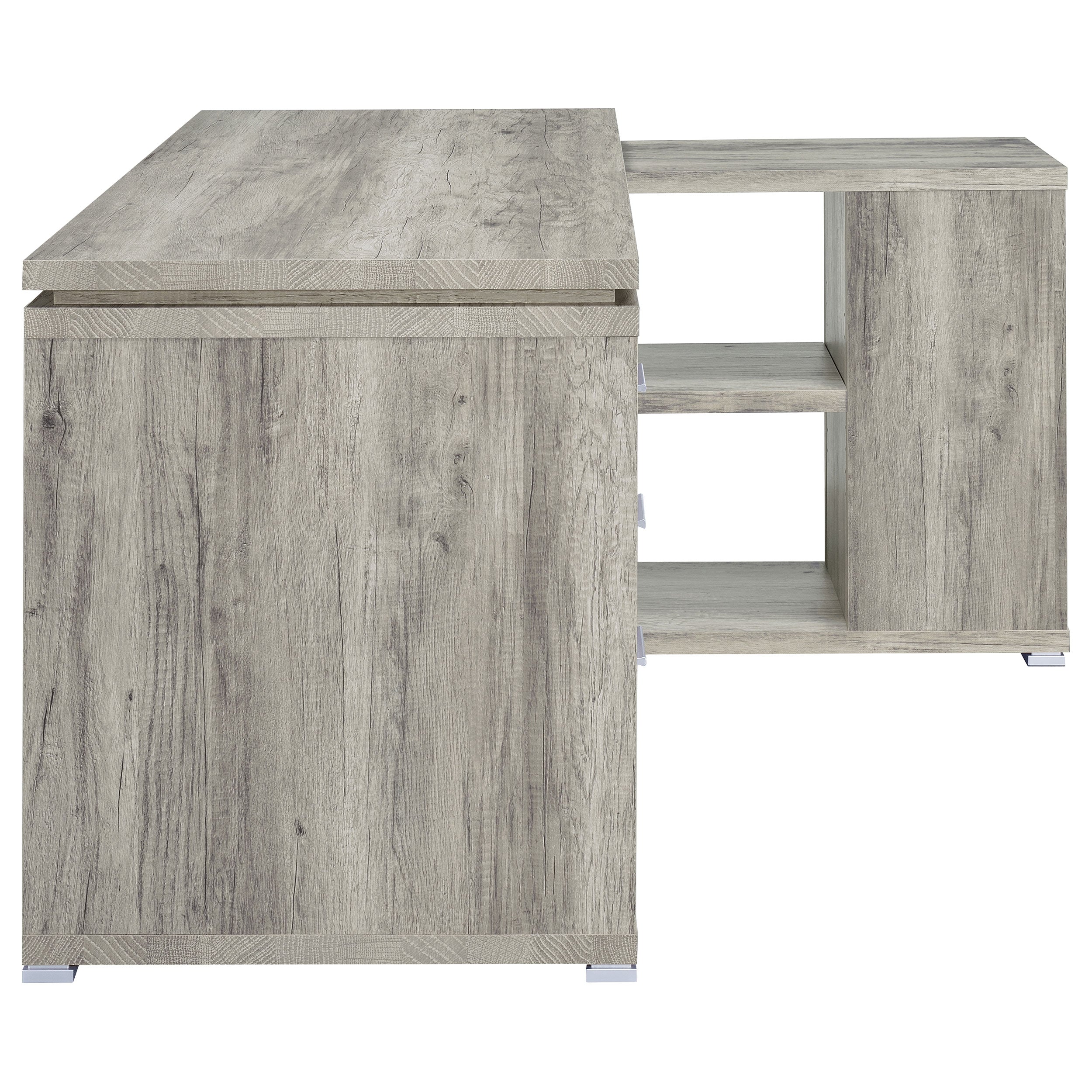 Yvette 60-inch 3-drawer L-Shape Computer Desk