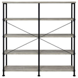 Analiese 63-inch 4-shelf Double Bookshelf