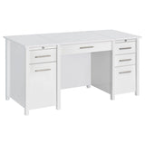 Dylan 60-inch 4-drawer Lift Top Office Desk High Gloss