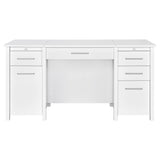 Dylan 60-inch 4-drawer Lift Top Office Desk High Gloss
