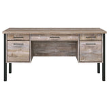 Samson 60-inch 4-drawer Office Computer Desk Weathered Oak