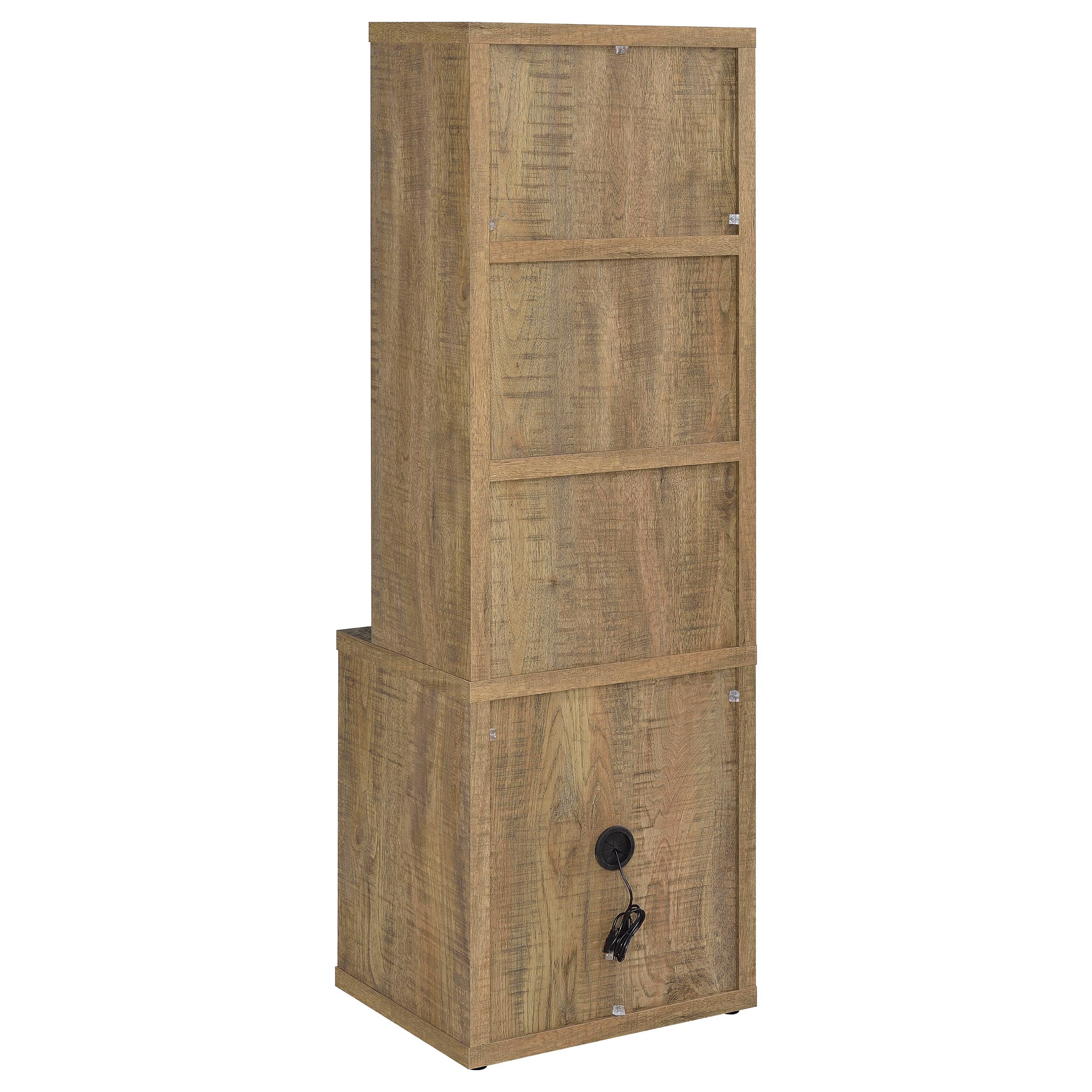 Westpark 3-shelf Bookcase USB and Lockable Drawer