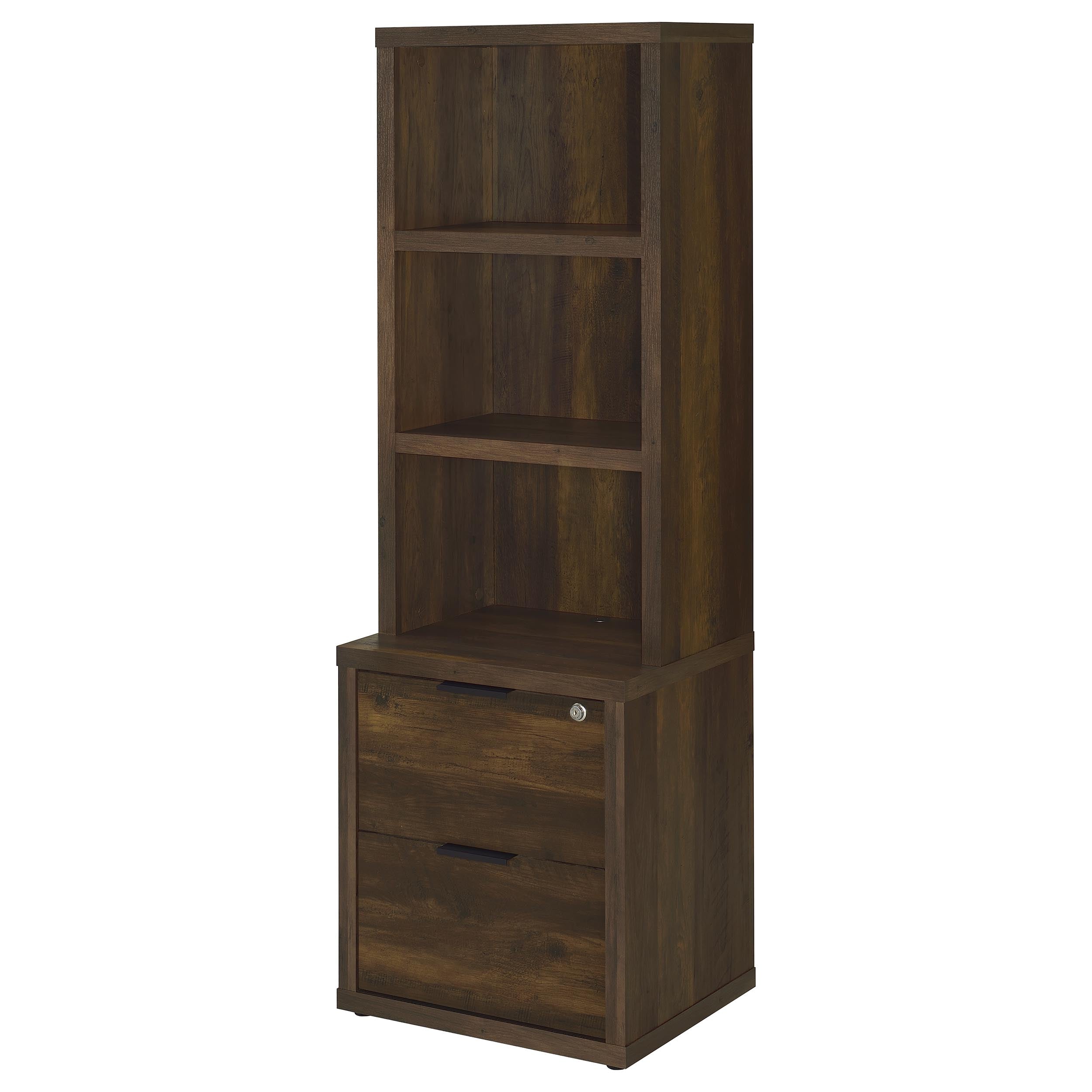 Westpark 3-shelf Bookcase USB and Lockable Drawer